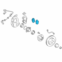OEM Toyota Front Pads Diagram - 04465-35290