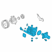 OEM 2013 Chevrolet Sonic Thermostat Housing Diagram - 25199824