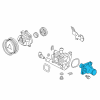 OEM 2016 Chevrolet Sonic Thermostat Diagram - 25199828