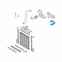 OEM Toyota Tundra Upper Hose Diagram - 16571-0F040