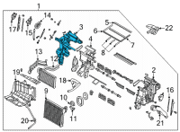 OEM Kia K5 Case-Heater, LH Diagram - 97134L3000