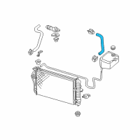 OEM Buick Park Avenue Radiator Inlet Hose (Upper) Diagram - 25623760