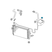OEM Oldsmobile Regency Cap Asm-Coolant Recovery Reservoir Diagram - 25631814
