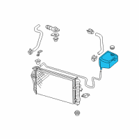 OEM 2003 Buick Park Avenue Recovery Tank Diagram - 25660577