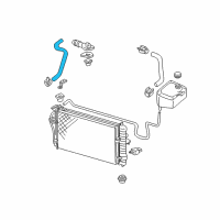 OEM 1999 Buick Park Avenue Manguera Assembly Rad Outlet Diagram - 25625599