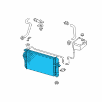 OEM 2005 Buick Park Avenue Radiator Assembly Diagram - 89018546