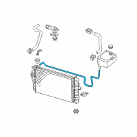 OEM 1997 Buick Park Avenue Engine Coolant Recovery Hose Diagram - 25625834