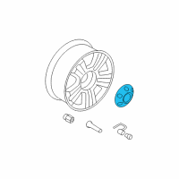 OEM Ford Center Cap Diagram - 6L3Z-1130-AA