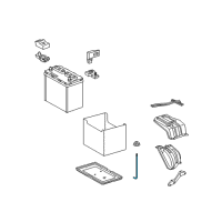 OEM 2017 Lexus NX200t Bolt, Battery Clamp Diagram - 74451-10060