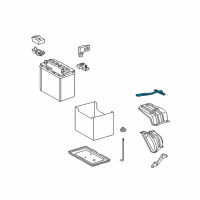 OEM Toyota RAV4 Hold Down Clamp Diagram - 74404-0R030