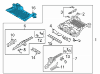 OEM 2018 Ford EcoSport Floor Pan Diagram - GN1Z-7411360-A