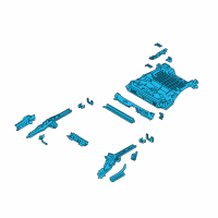 OEM 2022 Ford EcoSport Rear Floor Pan Diagram - GN1Z-7411215-E