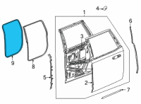 OEM GMC Yukon XL Weatherstrip On Body Diagram - 84523967