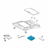 OEM Lexus LC500 Lamp Sub-Assembly, Map Diagram - 81208-11060