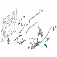 OEM 2019 Nissan NV2500 Cylinder Set-Slide Door Lock Diagram - H2600-1PA0A