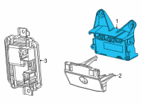 OEM 2022 Jeep Grand Wagoneer MODULE-TRANSFER CASE CONTROL Diagram - 68520895AL