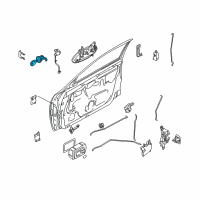 OEM 2002 Infiniti QX4 Cylinder Set-Door Lock Diagram - H0F00-0W00A