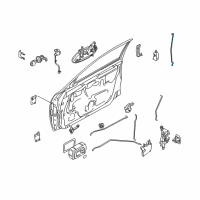 OEM 1999 Nissan Altima Rod Assy-Outside Handle, RH Diagram - 80608-9E000