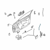 OEM 2001 Nissan Altima Rod-Key Lock, RH Diagram - 80514-9E000