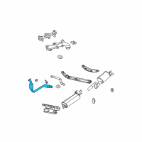 OEM 2009 Dodge Durango Converter-Exhaust Diagram - 68029471AB