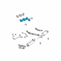 OEM 2005 Dodge Ram 1500 Manifold-Exhaust Diagram - 53032613AD