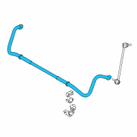 OEM 2020 BMW M4 Stabilizer, Front Diagram - 31-35-2-284-762