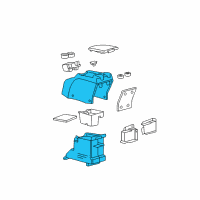 OEM 2003 Ford F-150 Console Diagram - 1L3Z-15045A36-CAB