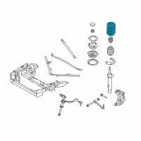 OEM BMW 128i Front Coil Spring Diagram - 31-33-6-767-376