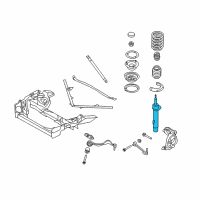 OEM 2007 BMW 335i Front Left Suspension Strut Diagram - 31-31-6-785-591