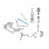 OEM BMW 325xi Aluminum Performance Strut Brace Diagram - 51-71-0-406-937