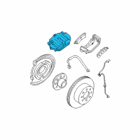 OEM 2009 GMC Sierra 1500 Caliper Asm-Rear Brake (W/O Brake Pads & Bracket Diagram - 84191288