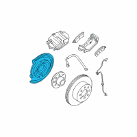 OEM 2012 Cadillac Escalade ESV Backing Plate Diagram - 25877333