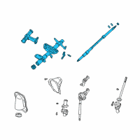 OEM 1998 Toyota Tacoma Steering Column Diagram - 4525004050