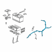 OEM 2018 Buick Envision Positive Cable Diagram - 84638131