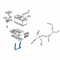 OEM Buick Envision Battery Tray Bracket Diagram - 22990645