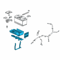 OEM 2018 Buick Envision Battery Tray Diagram - 84491790