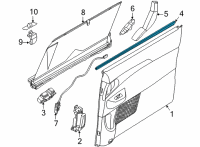 OEM 2022 Kia Carnival W/STRIP-Rr Dr Belt I Diagram - 83231R0000