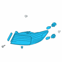OEM 2017 Acura ILX Taillight Assembly, Passenger Side Diagram - 33500-TX6-A52