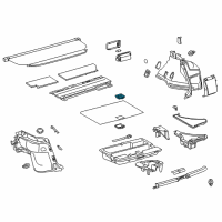 OEM 2012 Lexus CT200h Lock Sub-Assembly, Deck Diagram - 58405-76010-C0