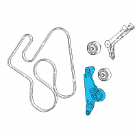 OEM 2021 Jeep Wrangler Bracket-TENSIONER Support Diagram - 5281666AA