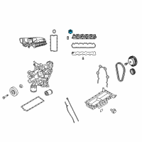 OEM 2010 Dodge Viper Cap-Oil Filler Diagram - 5037665AC