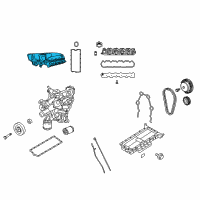 OEM Dodge Viper Plenum-Intake Manifold Diagram - 5038554AF