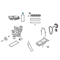 OEM 2016 Dodge Viper Seal-Intake Manifold Diagram - 5038094AA