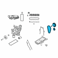 OEM 2010 Dodge Viper SPRKT Pkg-Engine Timing Diagram - 68026797AA