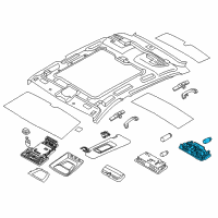 OEM 2017 BMW 535i GT xDrive Interior Light, Adjustable Diagram - 63-31-9-321-576