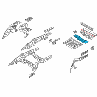 OEM 2017 BMW M760i xDrive Luggage Compartment Pan Diagram - 41-00-7-413-075