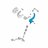 OEM 2002 Lincoln LS Knuckle Diagram - 6W4Z-3K185-AA