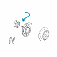 OEM 2001 Ford Explorer Brake Hose Diagram - XL2Z-2282-AA