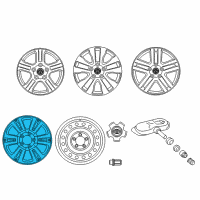 OEM 2019 Toyota Sequoia Wheel, Alloy Diagram - 42611-0C271