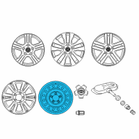 OEM 2021 Toyota Sequoia Wheel, Alloy Diagram - 42611-0C261